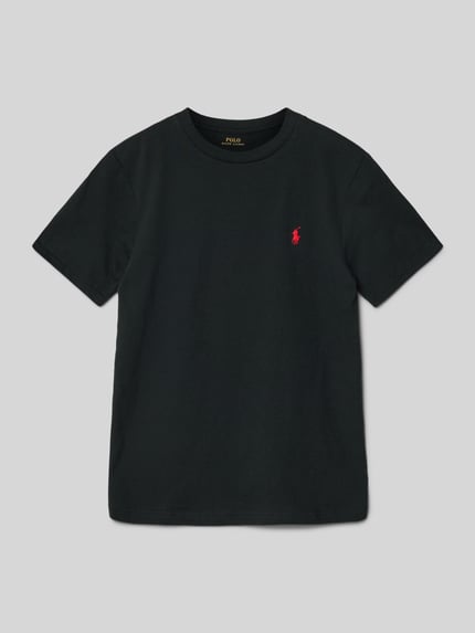 Polo Ralph Lauren Teens t-shirt z wyhaftowanym logo Czarny 1