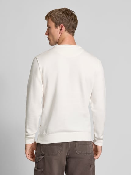 Blend Sweatshirt mit Rundhalsausschnitt und Logo Offwhite 5