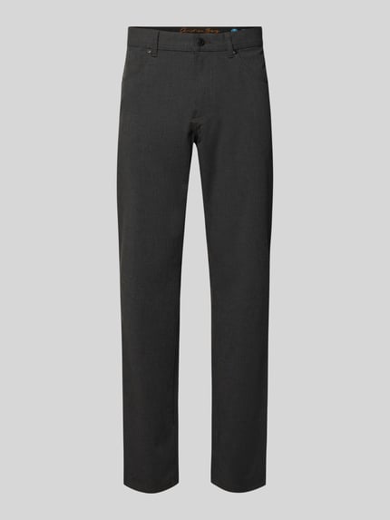 Produktfoto, Comfort Fit Hose mit Eingrifftaschen von Christian Berg Men, mieszanka materiałów z dodatkiem wiskozy, kolor ciemnoszary, szerokość w rozmiarze 32/32: 41 cm, długość wewnętrzna nogawki 78 cm