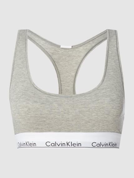 Calvin Klein Underwear Bustier mit Logo-Bund Hellgrau Melange 2