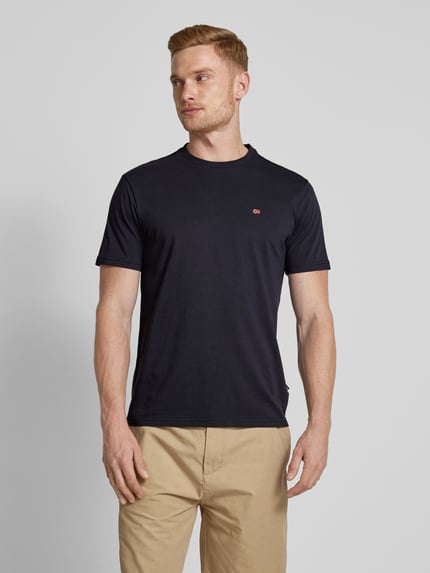 Napapijri T-Shirt mit Label-Stitching Black 4