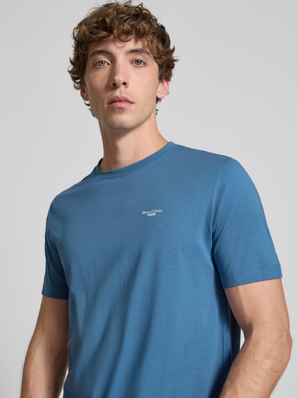 Marc O'Polo DENIM Regular Fit T-Shirt aus reiner Baumwolle Blau 3
