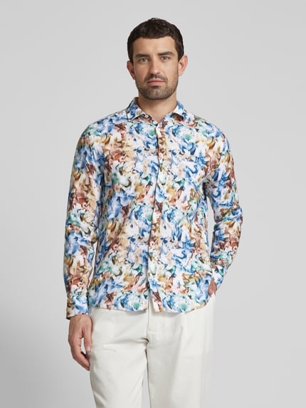 OLYMP Level 5 Regular Fit Freizeithemd aus reinem Leinen Bleu 4