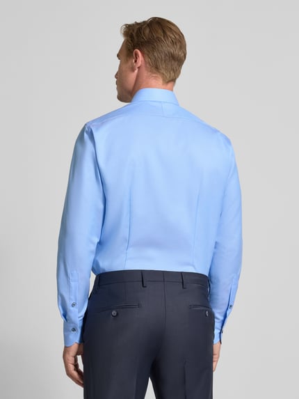 OLYMP SIGNATURE tailored fit vrijetijdshem met kentkraag model 'Savio' Bleu - 5