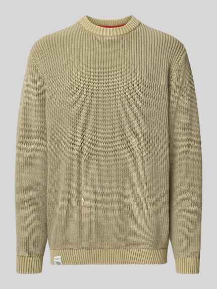 Pepe Jeans Regular Fit Pullover aus reiner Baumwolle Modell 'PARKER CREW' Oliv 2