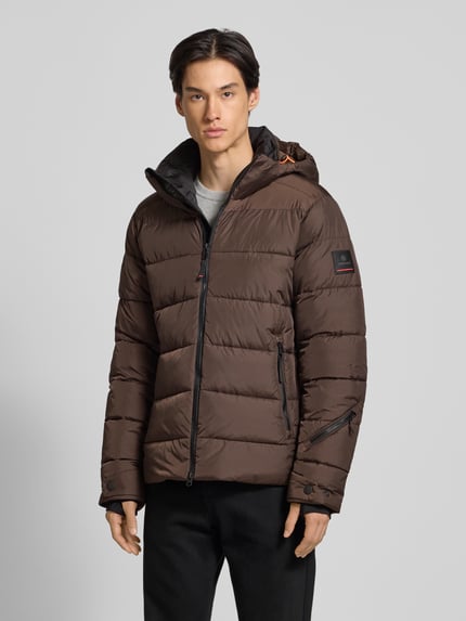 FIRE + ICE Puffer Jacket mit Reißverschlusstaschen Modell 'LUKA2' Dunkelbraun 4