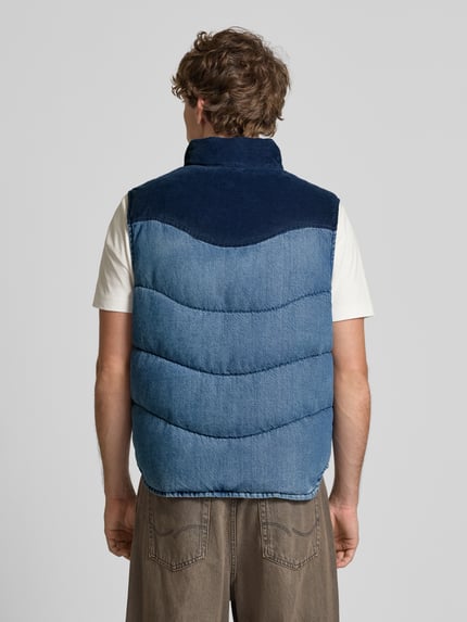 Levi's® Regular fit bodywarmer in denimlook, model 'Wild West' Donkerblauw - 5