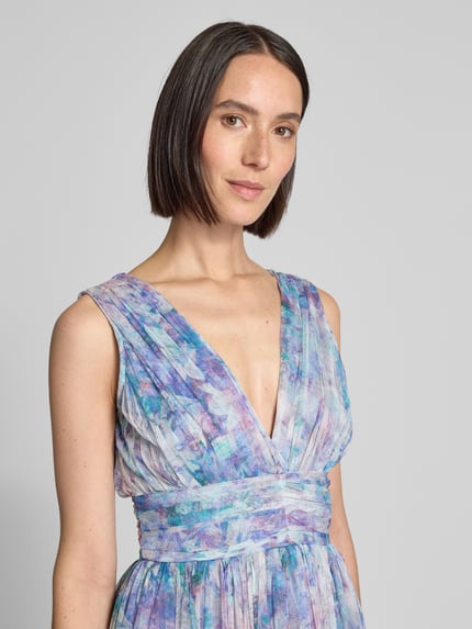 Lace & Beads Cocktailkleid im Stufen-Look Rosa 3