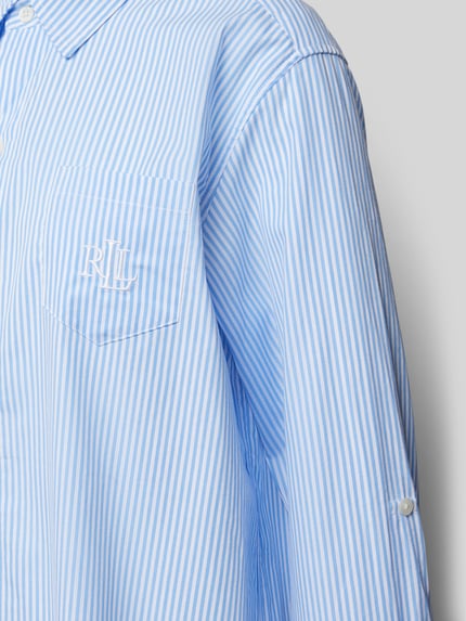 Lauren Ralph Lauren Nachthemd met borstzak Blauw - 2