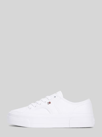 Tommy Hilfiger Sneaker aus echtem Leder Weiss 2
