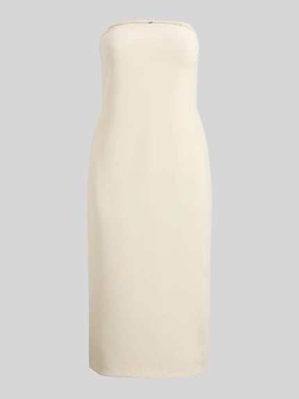 Lauren Ralph Lauren Figurbetontes Cocktailkleid mit Beinschlitz Beige 2