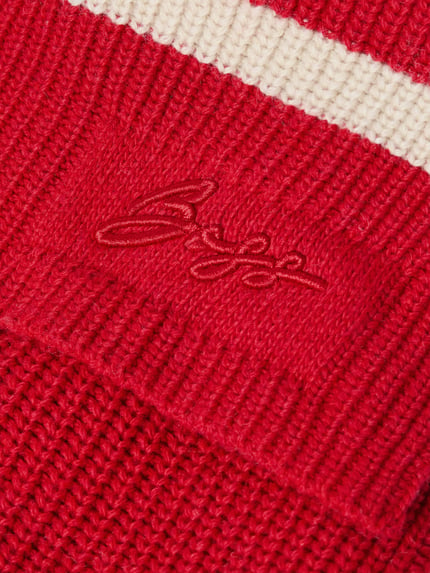 BOSS Orange Schal mit Logo-Stitching Modell 'Londyn_scarf' Rot 2