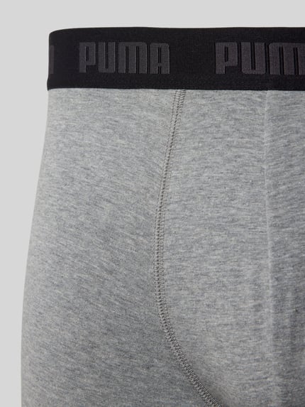 PUMA Trunks mit Label-Detail im 3er-Pack Dunkelgrau 2