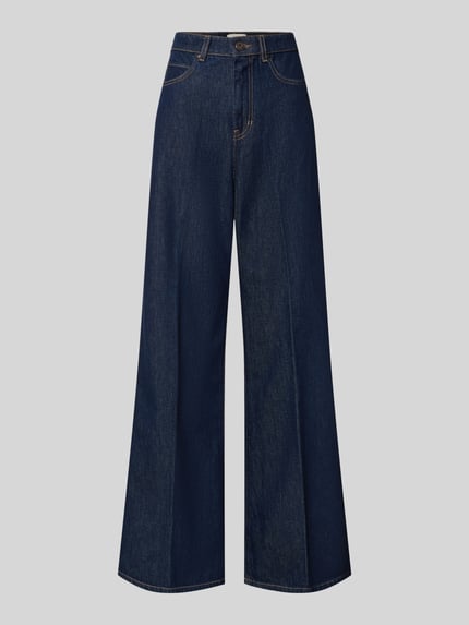 Wide Leg Jeans aus reiner Baumwolle Modell 'SPORT' Shop The Look MANNEQUINE