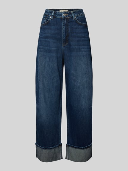 ETIQUETT ESSENTIALS Wide Leg Fit Jeans im 5-Pocket-Design Modell 'Aresta' Dunkelblau 2