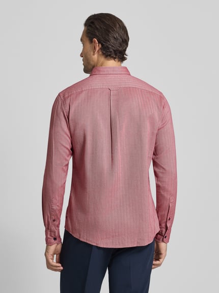 OLYMP Level 5 Slim fit vrijetijdsoverhemd met kentkraag Rood - 5