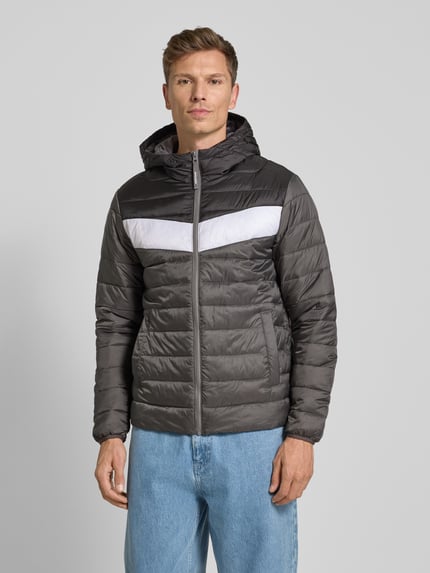 JACK & JONES Steppjacke mit Reißverschluss Mittelgrau 4