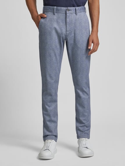 MCNEAL Super Slim Fit Hose mit Knopfverschluss Marine 4