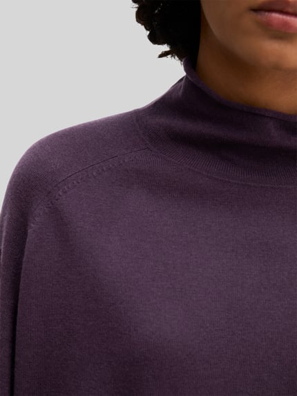 Marc O'Polo Rollkragenpullover mit Mock Neck Pflaume 3