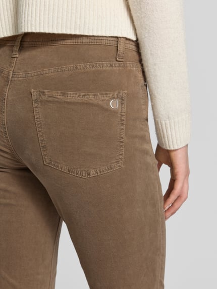 CAMBIO Cordhose in verkürzter Passform Modell 'PIPER CROPPED' Taupe 3