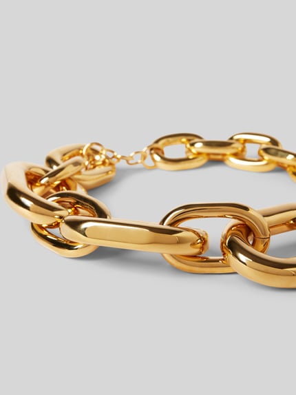Rabanne Halsketting met labeldetail Goud gemêleerd - 3