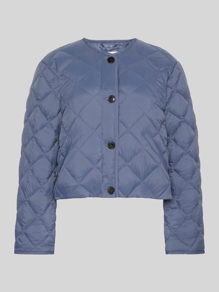 Calvin Klein Womenswear regular fit gewatteerd jack met steekzakken Rookblauw - 2
