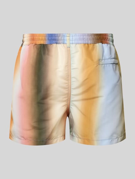 Paul Smith Badehose mit seitlichen Eingrifftaschen und Label-Detail Orange 3