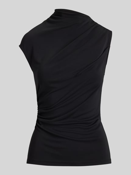 Lauren Ralph Lauren Slim Fit Top mit hochgeschlossenem Kragen BLACK 2
