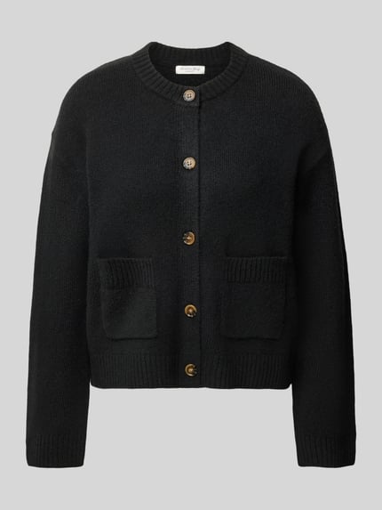 Christian Berg Woman Regular Fit Cardigan mit Ziertaschen Modell 'K-Fema' Black 1