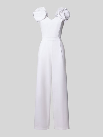 Rinascimento Cocktail-jumpsuit met ritssluiting aan de achterkant Wit - 2