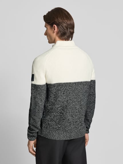 Tom Tailor Denim Regular Fit Troyer mit Raglanärmeln Offwhite 5