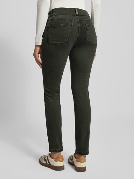 Buena Vista Cropped Hose mit Eingrifftaschen Modell 'TUMMYLESS Z CROPPED' Dunkelgruen 5