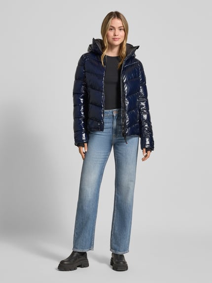 FIRE + ICE Puffer jacket met capuchon model 'SAELLY2' Donkerblauw - 1