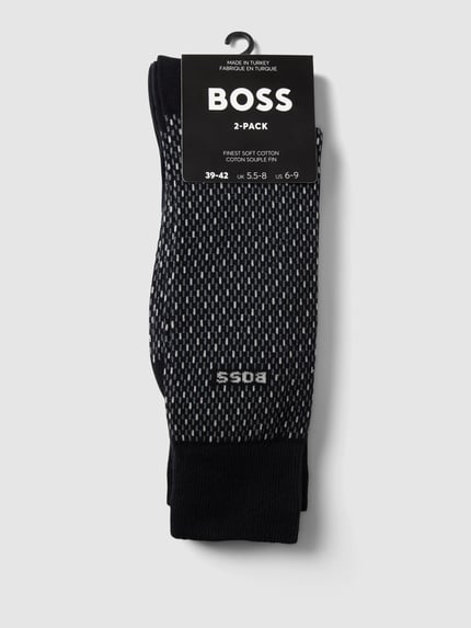 BOSS Socken mit Label-Detail im 2er-Pack Black 3