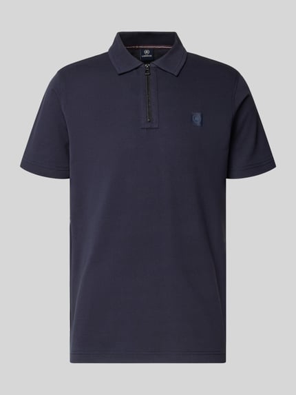 LERROS Regular fit poloshirt met logodetail Zwart - 2