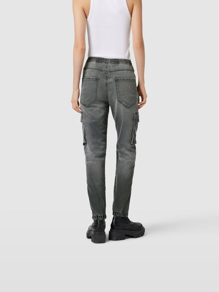 Diesel Jeans o kroju straight fit z mieszanki lyocellu Jasnoszary 5