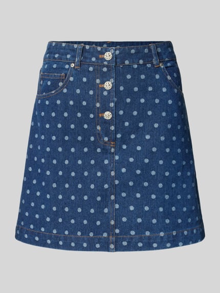 YAS Jeansrok in 5-pocketmodel, model 'PRIKKA' Jeansblauw - 2