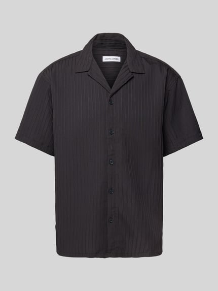 JACK & JONES Freizeithemd mit Knopfleiste Modell 'MASSIMO' Black 2