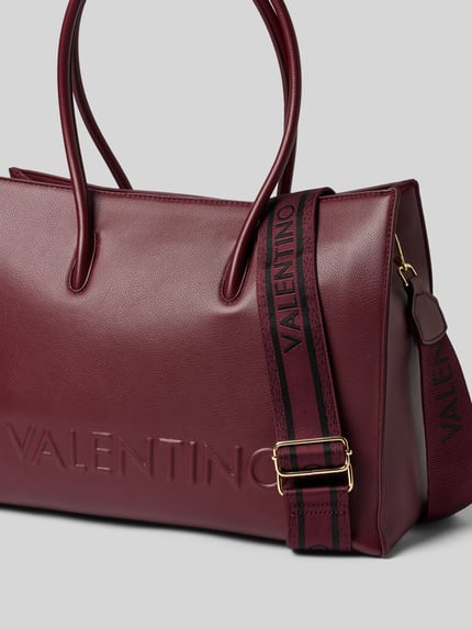 Valentino Bags Shopper mit Logo-Prägung Modell 'BIANKA RE' Bordeaux 2