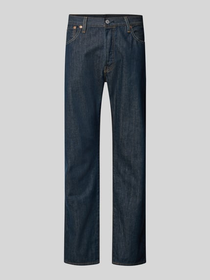 Levi's® Wide Leg fit jeans model '501®' Donkerblauw - 2
