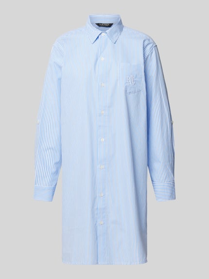 Lauren Ralph Lauren Nachthemd met borstzak Blauw - 1