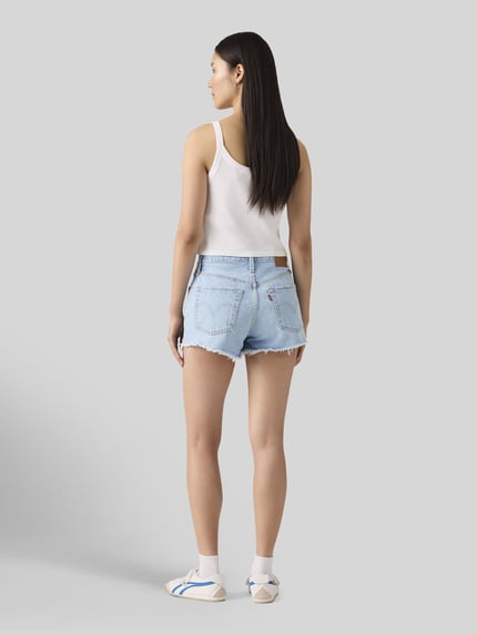 Levi's® korte jeans met knoopsluiting model '501®' Jeansblauw - 5