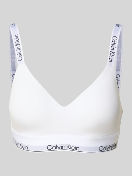 Calvin Klein Underwear Bralette met label in band Wit - 1