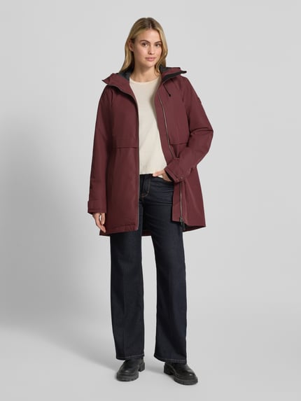 Didriksons Regular Fit Parka mit Kapuze Bordeaux 1