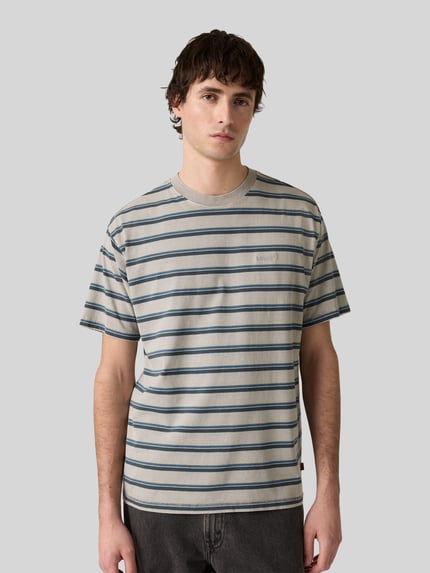 Levi's® Relaxed Fit T-Shirt aus reiner Baumwolle Modell 'Red Tab™' Mittelgrau 1