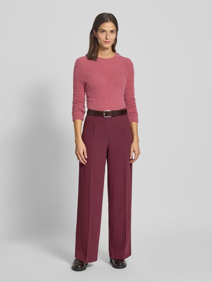 Jake*s Collection Longsleeve mit gerippten Abschlüssen Rose 1