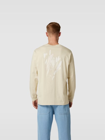 WOOD WOOD Shirt met lange mouwen met labelprint Zand - 5