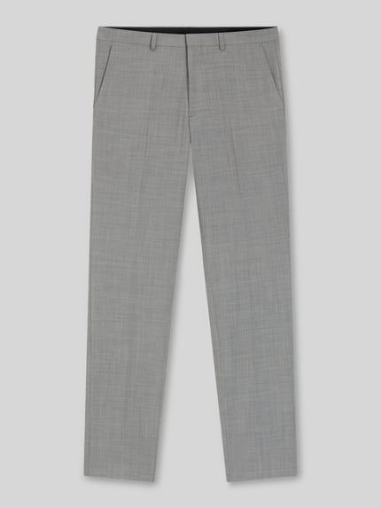Slim fit pantalon van wolmix, model 'HESTEN' Shop The Look MANNEQUINE