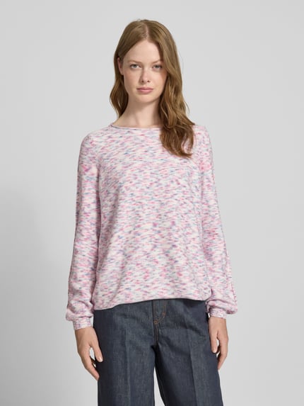 Christian Berg Woman Strickpullover mit Rundhalsausschnitt Rosa 4