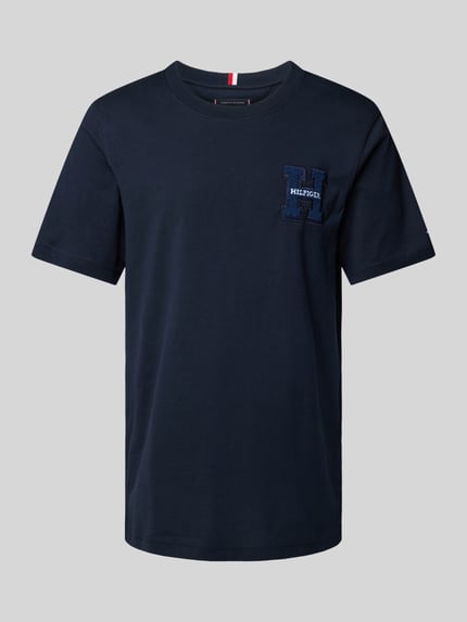 Tommy Hilfiger T-Shirt mit Label-Patch Marine 2